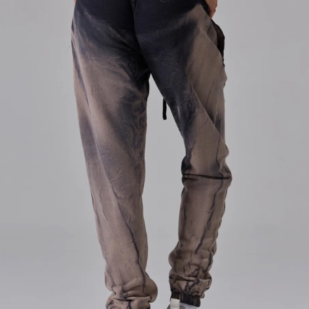 TALENTLESS Black and Gray Tie-Dye Joggers - Picture 4 of 4